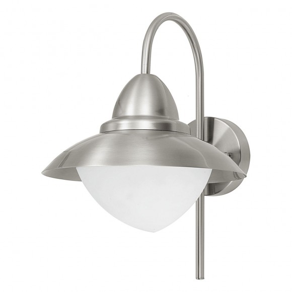 Eglo 83966 vonkajšie nástenné svietidlo Sidney 1x60W | E27 | IP44 - nerez