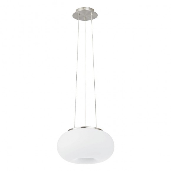 Eglo 86813 závesné stropné svietidlo Optica 2x60W | E27 - biela, matný nikel