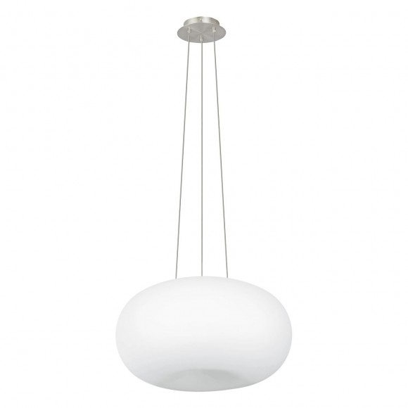 Eglo 86815 závesné stropné svietidlo Optica 2x60W | E27 - biela, matný nikel