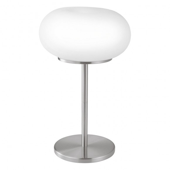 Eglo 86816 stolové svietidlo Optica 2x60W | E27 - matný nikel, biela