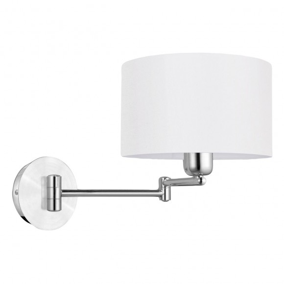 Eglo 88563 nástenné svietidlo Halva 1x60W | E27 - chróm, biela