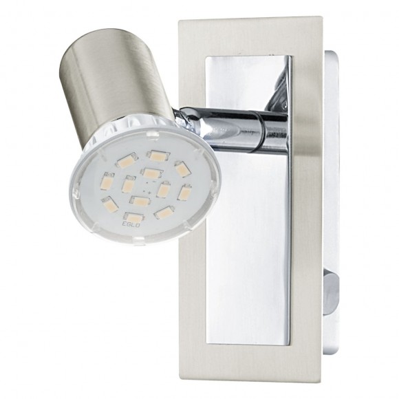 Eglo 90914 nástenné svietidlo Rotello 1x5W | GU10 - matný nikel, chróm