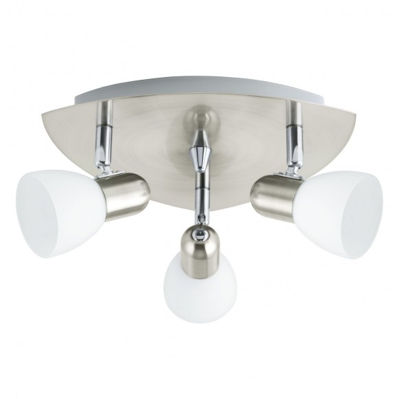 Eglo 90986 prisadené stropné svietidlo Enea 3x40W | E14 - matný nikel