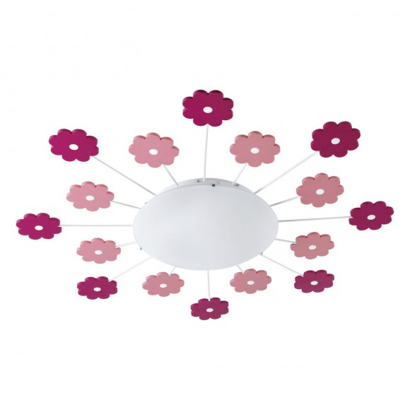 Eglo 92147 detské prisadené stropné svietidlo Viki 1 1x60W | E27 - ružová