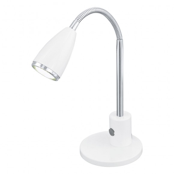 Eglo 92872 LED stolové svietidlo Fox 1x3W | GU10 | 240l | 3000K - ohybné rameno, biela