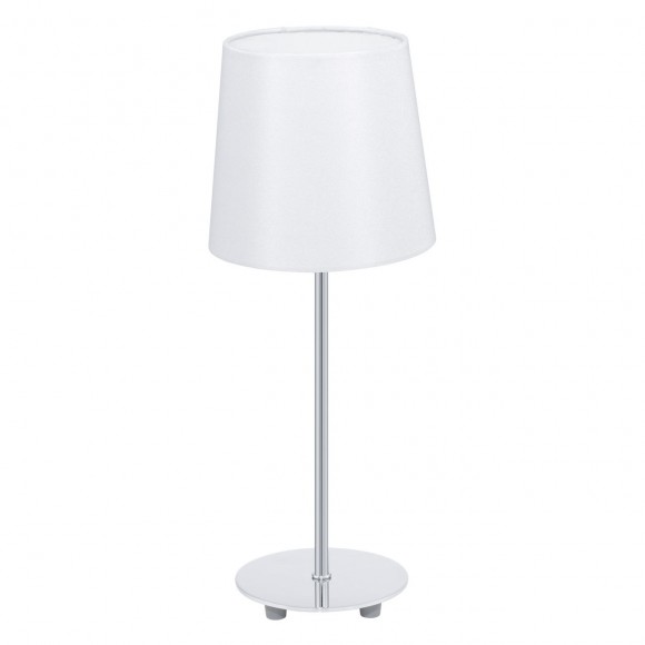 Eglo 92884 stolové svietidlo Lauritz 1x40W | E14 - chróm, biela