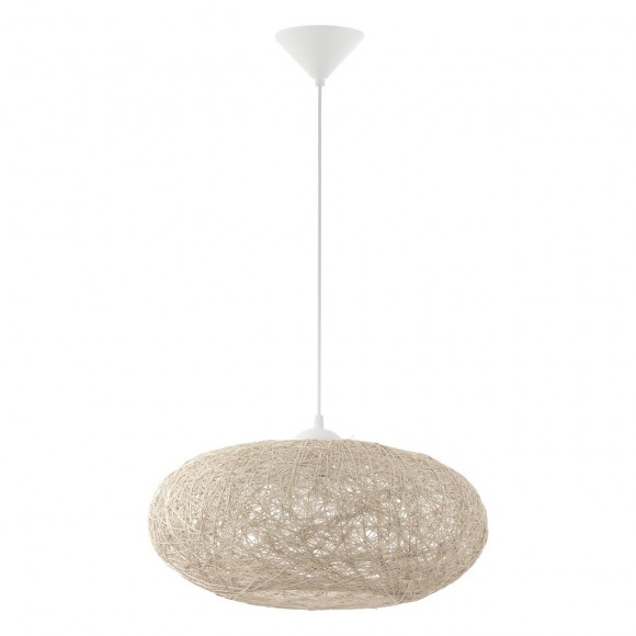 Eglo 93374 závesné stropné svietidlo Campilo 1x60W | E27 - béžová