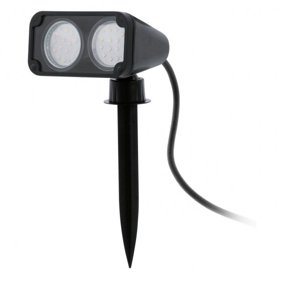 Eglo 93385 LED vonkajší reflektor Nema 1 2x3W | GU10 | 400lm | 3000K | IP44 - na zapichnutie