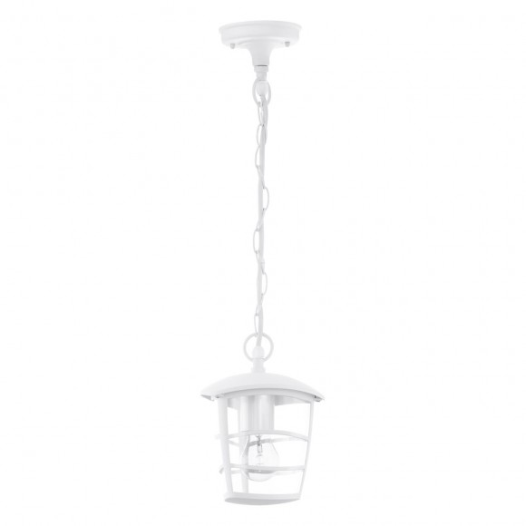 Eglo 93402 vonkajšie závesné svietidlo Alora 1x60W | E27 | IP44 - biela