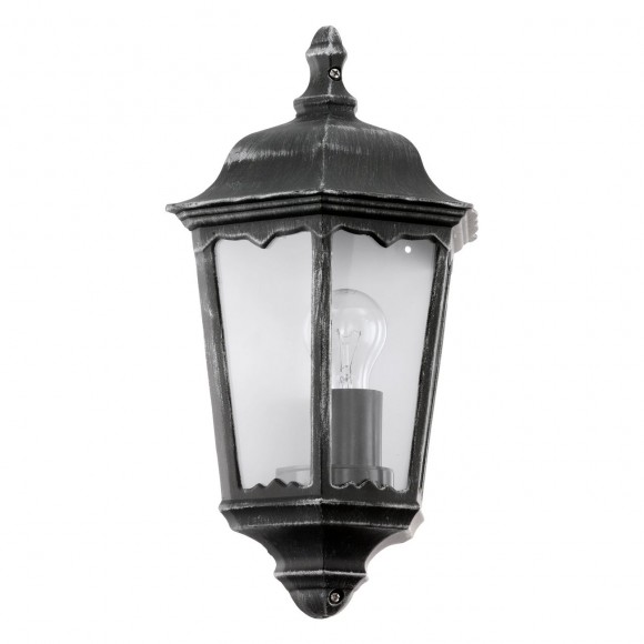 Eglo 93459 vonkajšie nástenné svietidlo Nevedo 1x60W | E27 | IP44 - čierna