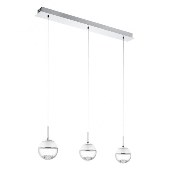 Eglo 93784 LED závesné stropné svietidlo Montefio 1 3x5W | 1440lm | 3000K - chróm