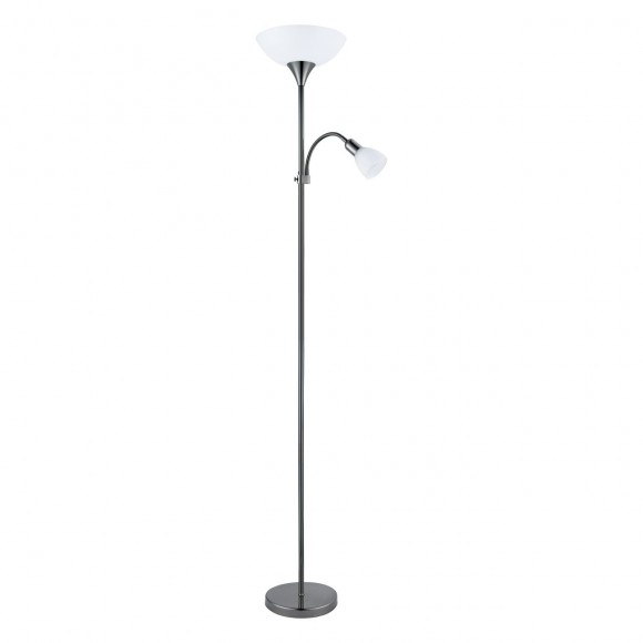 Eglo 93917 stojacie svietidlo Up 2 1x60W + 1x25W | E27 + E14 - matný nikel