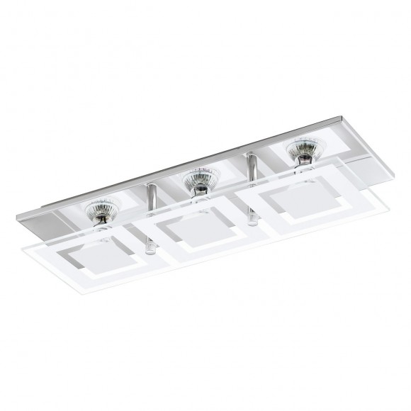 Eglo 94225 LED prisadené bodové svietidlo Almana 3x3W | GU10 | 720lm | 3000K - chróm