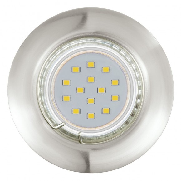 Eglo 94237 LED zápustné bodové svietidlo Peneto 3x3W | GU10 | 3x200lm | 3000K - sada 3ks, matný nikel