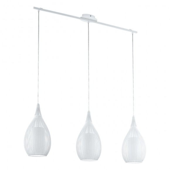 Eglo 94388 závesné svietidlo Razoni 3x60W | E27 - biela
