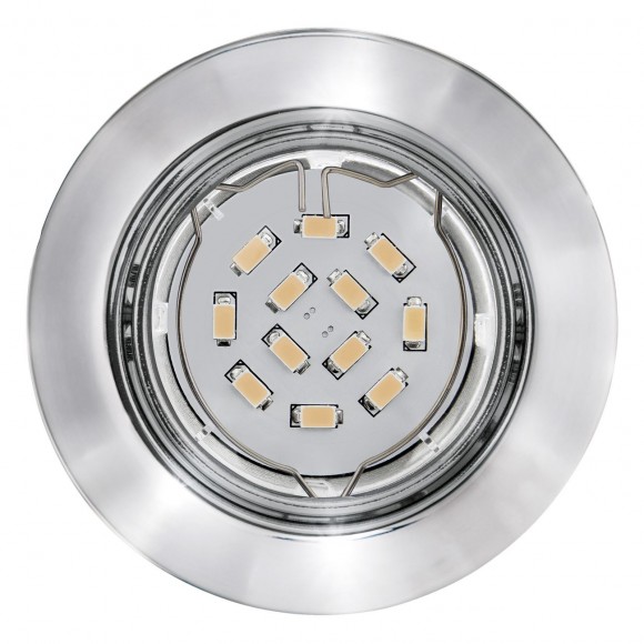Eglo 94407 LED zápustné bodové svietidlo Peneto 3x5W | GU10 | 3x400lm | 3000K - súprava 3 ks, chróm