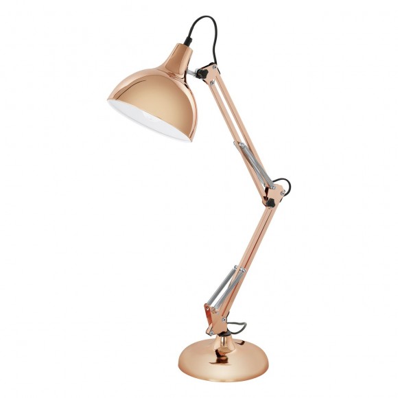 Eglo 94704 stolové svietidlo Borgillio 1x60W | E27 - meď