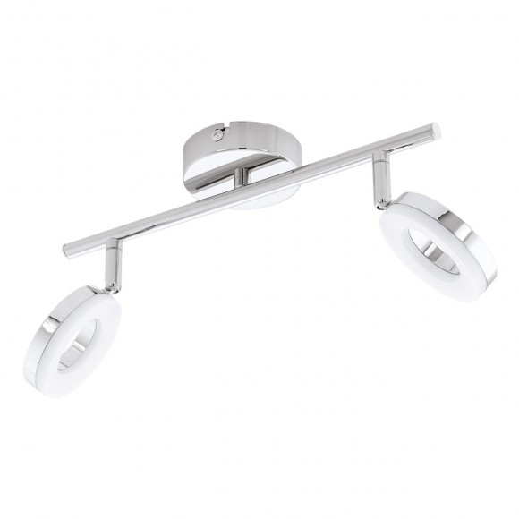 Eglo 94757 LED kúpeľňové prisadené bodové svietidlo Gonar 2x3,8W | 720lm | 3000K | IP44 - chróm, biela