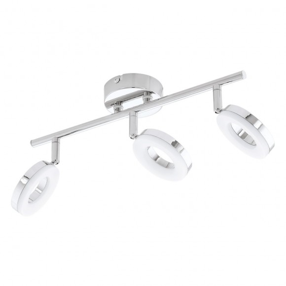 Eglo 94758 LED kúpeľňové prisadené bodové svietidlo Gonar 3x3,8W | 1080lm | 3000K | IP44 - chróm, biela