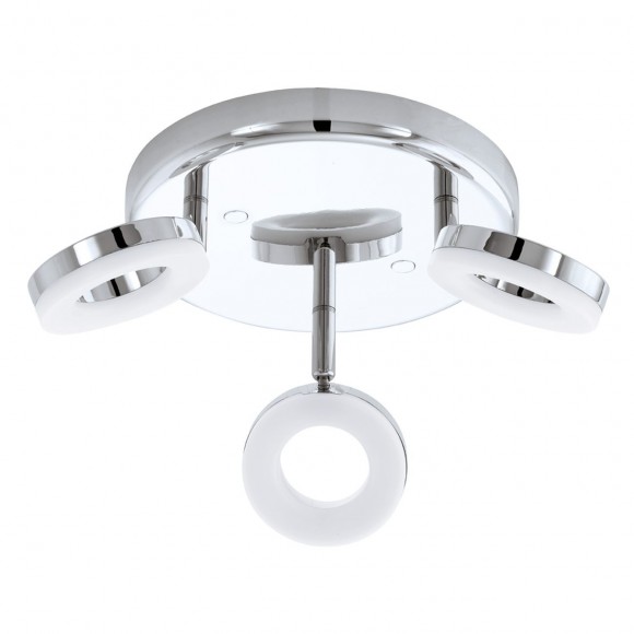 Eglo 94757 LED prisadené kúpeľňové stropné svietidlo Gonar 3x3,8W | 1080lm | 3000K | IP44 - chróm, biela