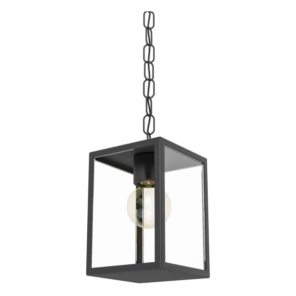 Eglo 94788 vonkajšie závesné svietidlo Alamonte 1x60W | E27 | IP44 - čierna