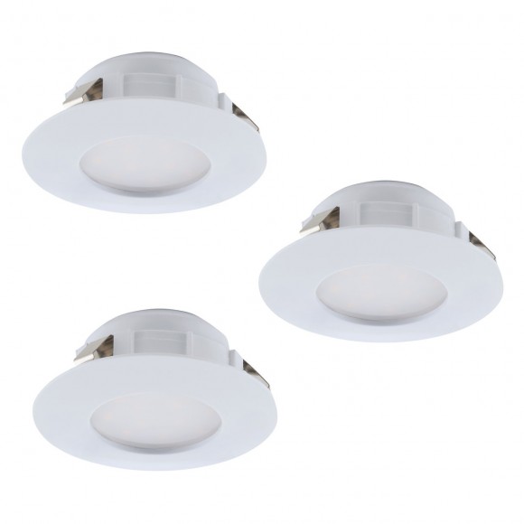 Eglo 95807 PINEDA Zápustné svietidlo set 3ks LED 3X6W = 3x500lm 3000K