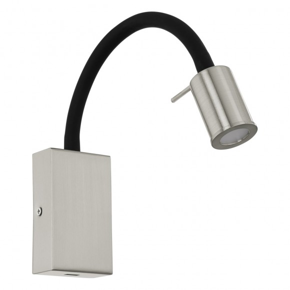 Eglo 96567 LED nástenné svietidlo Tazzoli 1x3,5W | 380lm | 2700K - matný nikel, čierna