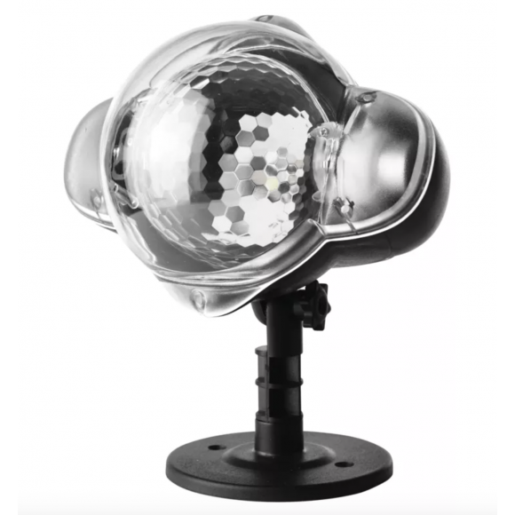 Emos ZY2308 LED dekoratívne projektor 1x4W | IP44 - studená biela / teplá biela, rotujúce svetlo, hviezdy