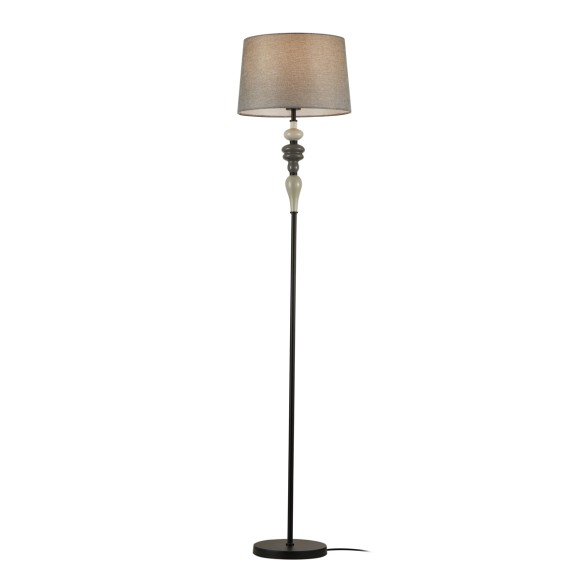 Italux FL-22374A-BK stojacia lampa Nerom | 60W E27