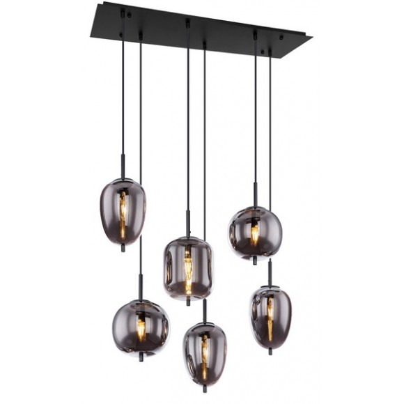 Globo 15345-6 závesný luster Blacky I 6x40W | E14