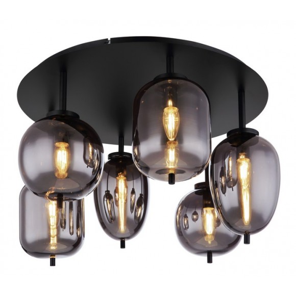 Globo 15345-6D prisadený luster Blacky I 6x40W | E14
