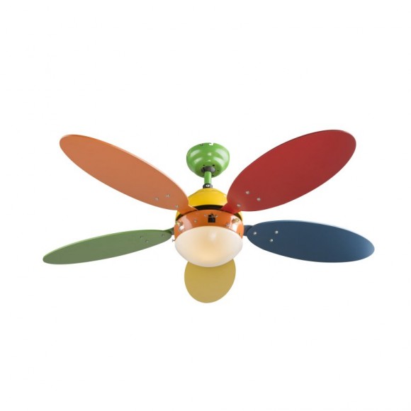 Globo 03180 stropné svietidlo s ventilátorom Wade 1x60W | E14 - s ťahovým vypínačom / retiazkou /