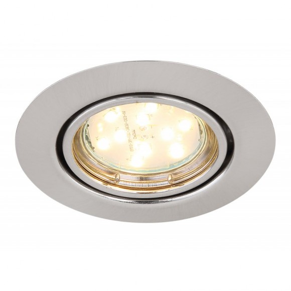 Globo 12110-3L zápustná bodová lampa Down Lights 3x3W | GU10 LED | 3x250lm | 3000K - vrátane žiaroviek, set 3ks, výklopné, matný nikel