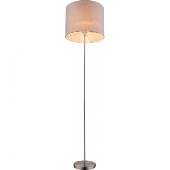 Globo 15185S stojaca lampa Paco 1x60W | E27 - šedá, matný nikel