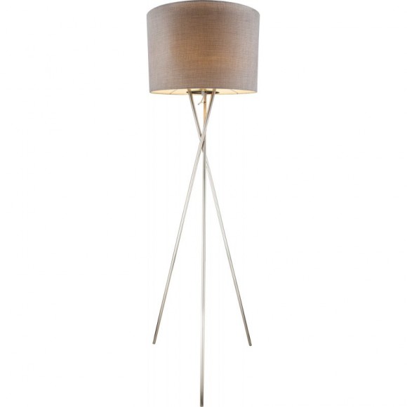 Globo 15185S1 stojacie svietidlo Paco 1x60W | E27 - šedá, matný nikel
