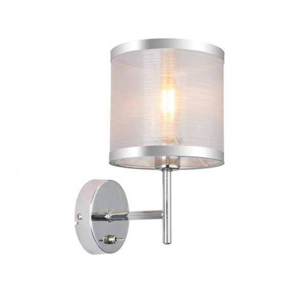 Globo 15259W nástenné svietidlo Naxos 1x40W | E14 - chróm