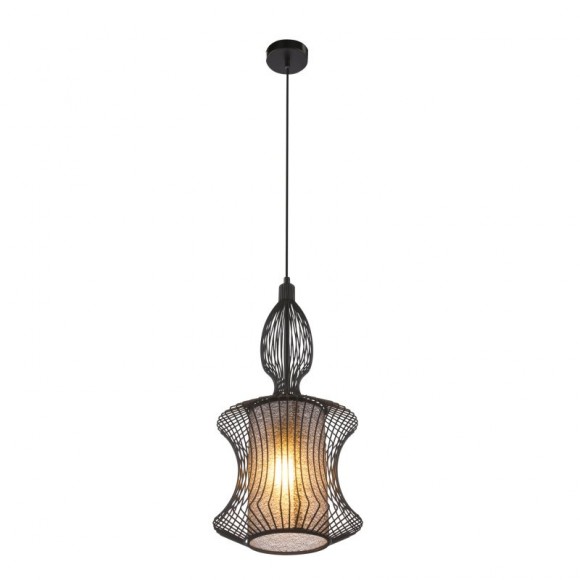 Globo 15268 závesný luster Kai 1x60W | E27 - čierna