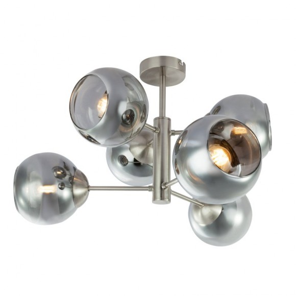 Globo 15310-6D prisadené stropné svietidlo Sanza 6x25W | E14 - chróm