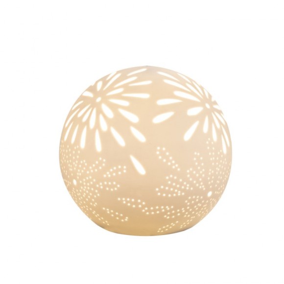 Globo 22803T stolové svietidlo Subara 1x25W | E14 - biela