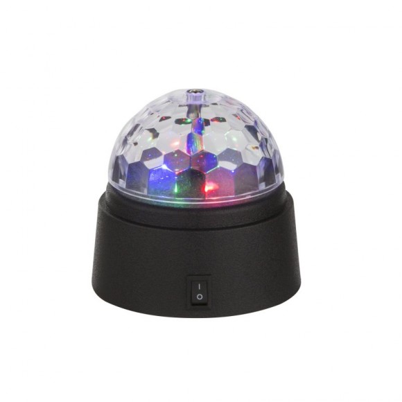 Globo 28014 LED stolné dekoratívne svietidlo Disco 6x0,06W - vypínač na tele, disko osvetlenie, bez batérií 3xAA