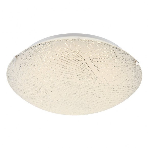 Globo 40481 LED stropné svietidlo Noir 1x12W | 900lm | 3500K - satinované sklo, biela