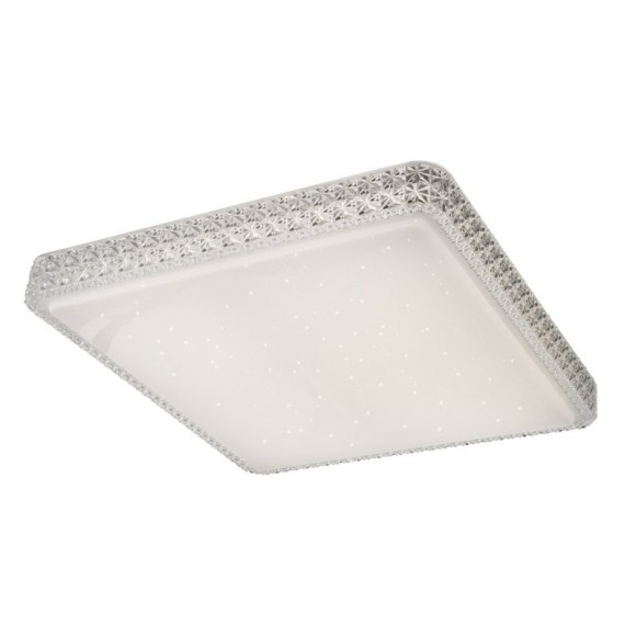 Globo 41339-48 LED stropné svietidlo Kelly 1x48W | 3300lm | 3000K-4200K-6400K - stmievateľné, fixácia farieb, diaľkový ovládač, trblietavý efekt, biela