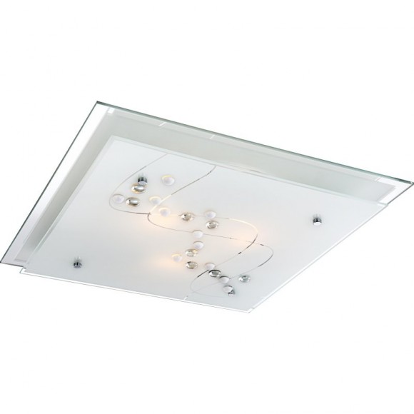 Globo 48092-3 stropné svietidlo Ballerina I 3x60W | E27 - chróm, satinované sklo