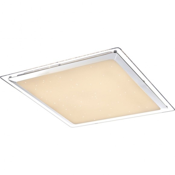 Globo 48380 LED stropné svietidlo Rena 1x30W | 2000L | 3000-6000K | trblietavý efekt, stmievateľné, diaľkové ovládanie, nočné osvetlenie, biela, opál
