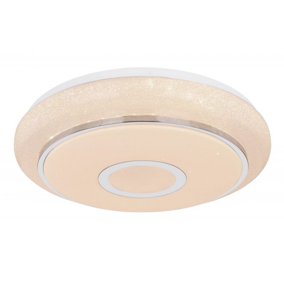 Globo 48389-40 LED stropné svietidlo Dani 1x40W | 3100L | 3000K-6500K - stmievateľné, fixácia farieb, diaľkový ovládač. chróm, biela