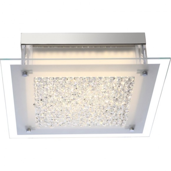 Globo 49311 LED stropné svietidlo Leah 1x17,3W | 1730lm | 4000K - chróm