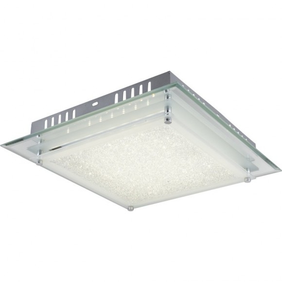 Globo 49357-17 LED stropné svietidlo Aisha 1x17W | 1280lm | 4000K - chróm, satinované sklo