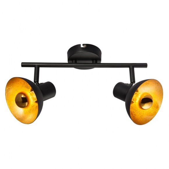 Globo 54001-2 LED stropné či nástenné svietidlo Lotte 2x4W | E14 LED | 272lm | 2700K - čierna, zlatá