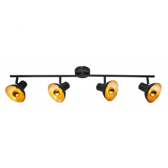 Globo 54001-4 stropné bodové svietidlo Lotte 4x4W | E14 LED | 544lm | E14 LED | 2700K - čierna, zlatá