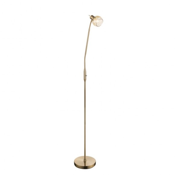 Globo 54346-1S stojacie svietidlo Lara 1x4W | E14 LED | 320 lm | 3000K - ohybné rameno, zlatá